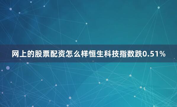 网上的股票配资怎么样恒生科技指数跌0.51%